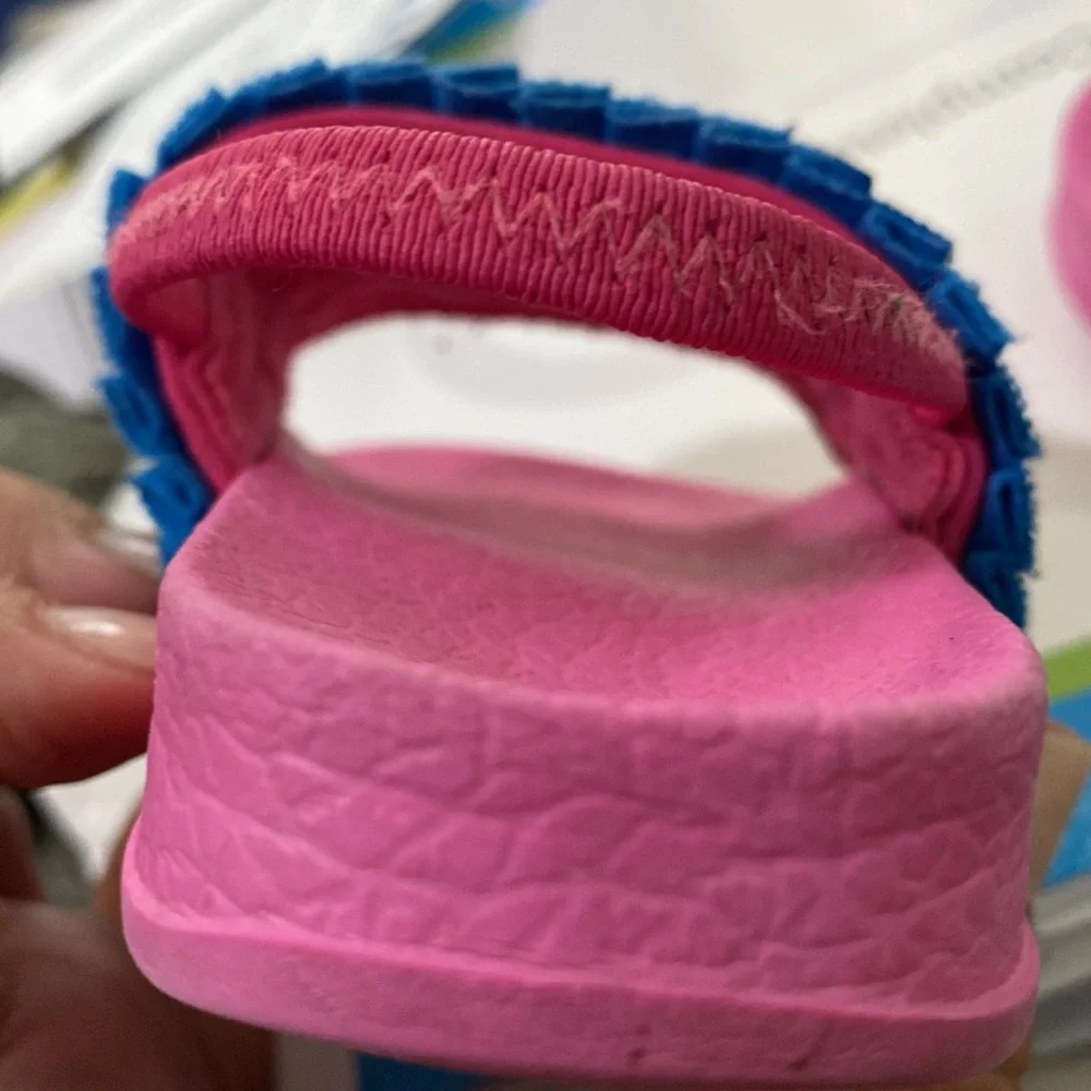 WONDER NATION Toddler Baby Girls Multicolor Ruffled Sandals Kids Shoes Size 4